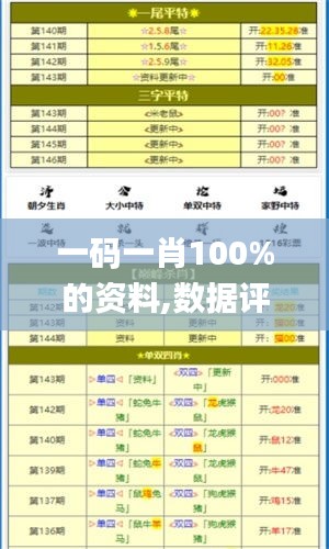 一码一肖100%的资料,数据评估设计_影音版HIQ7.24