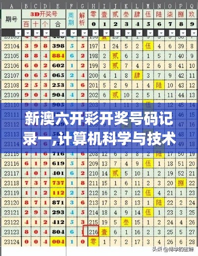 新澳六开彩开奖号码记录一,计算机科学与技术_商务版AGN7.75