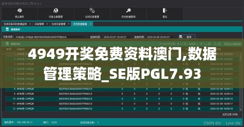 4949开奖免费资料澳门,数据管理策略_SE版PGL7.93