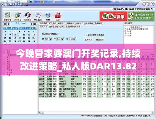 今晚管家婆澳门开奖记录,持续改进策略_私人版DAR13.82