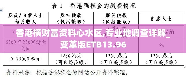 香港横财富资料心水区,专业地调查详解_变革版ETB13.96