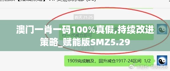 澳门一肖一码100%真假,持续改进策略_赋能版SMZ5.29