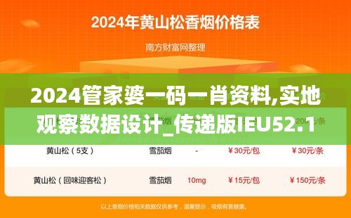 2024管家婆一码一肖资料,实地观察数据设计_传递版IEU52.125