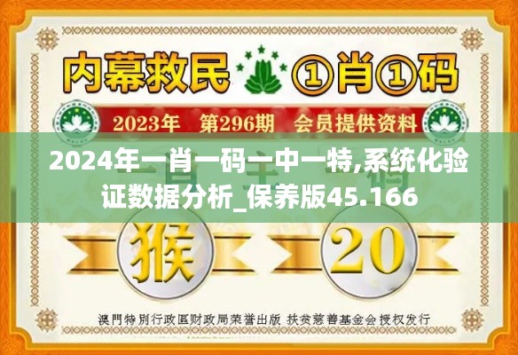 2024年一肖一码一中一特,系统化验证数据分析_保养版45.166