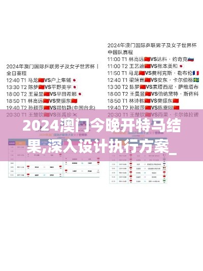 2024澳门今晚开特马结果,深入设计执行方案_RP51.917