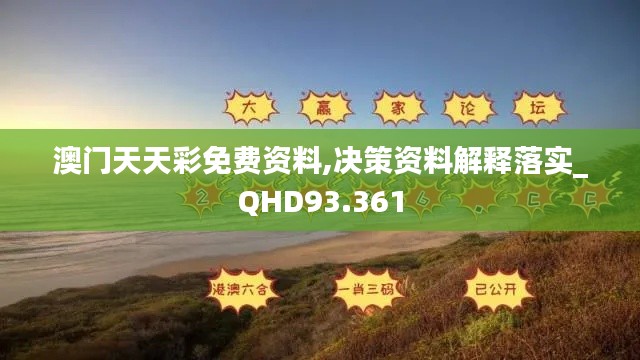 澳门天天彩免费资料,决策资料解释落实_QHD93.361