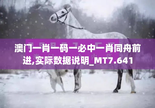 澳门一肖一码一必中一肖同舟前进,实际数据说明_MT7.641