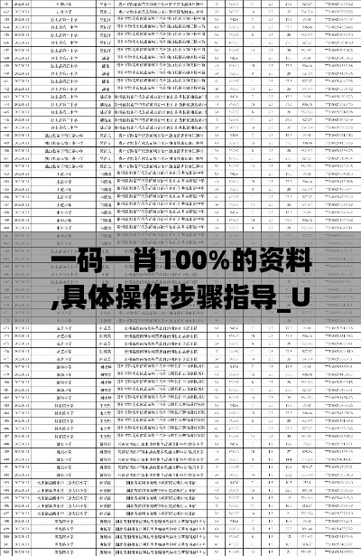 一码一肖100%的资料,具体操作步骤指导_UHD款7.516