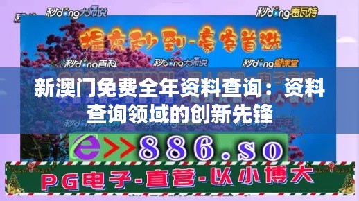 新澳门免费全年资料查询：资料查询领域的创新先锋