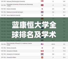 蓝康恒大学全球排名及学术影响力解析