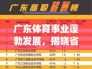 广东体育事业蓬勃发展，揭晓省内体育排名前十强榜单